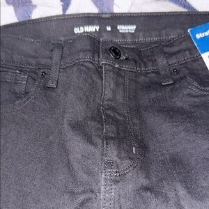 Old Navy kid Dark Gray Straight Jeans
